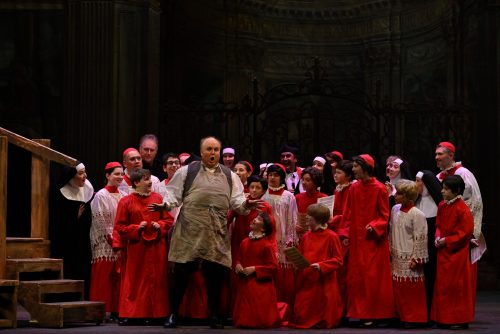 Dress rehearsal of Manitoba Opera's production of  Giacomo Puccini's "Tosca" at the Centennial Concert Hall in Winnipeg November 20, 2025. Photo © Robert Tinker 2025